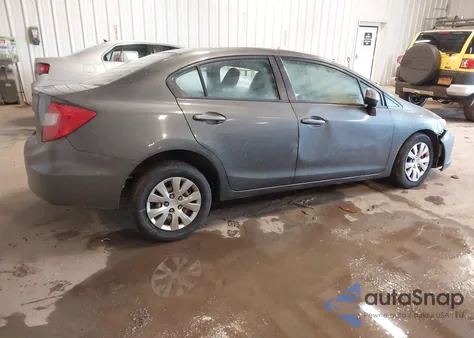 2012 Honda Civic Lx z USA, uszkodzony, nr VIN 19XFB2F52CE367528